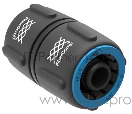 Муфта ремонтная Fiskars FiberComp Д.вх.1/2-5/8 черный/синий (1054784)