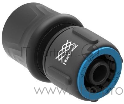 Коннектор Fiskars FiberComp Д.вх.1/2-5/8 черный/синий (1054786)