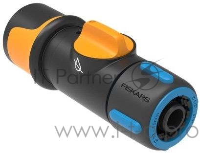 Коннектор Fiskars 1027086 Д.вх.1/2-5/8 черный/синий