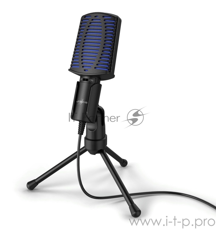 Микрофон проводной Hama Stream 100 2м черный