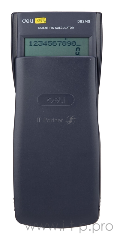 Калькулятор научный Deli ED82MS темно-синий 10+2-разр.