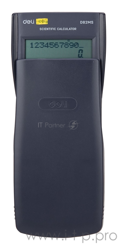 Калькулятор научный Deli ED82MS темно-синий 10+2-разр.