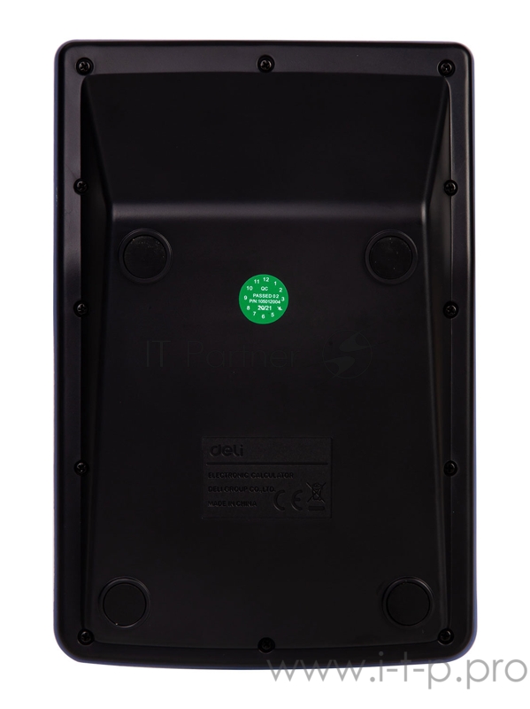 Калькулятор настольный Deli EM04031 черный 12-разр.