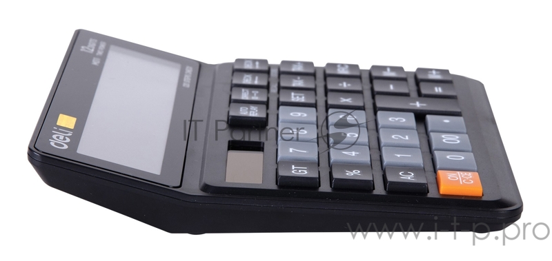 Калькулятор бухгалтерский Deli EM01120 черный 12-разр.