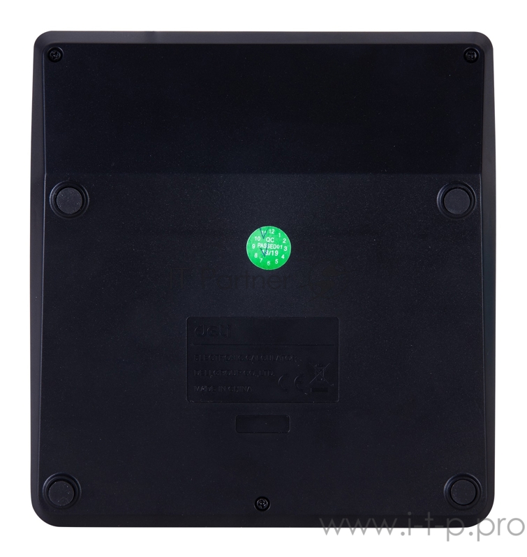 Калькулятор бухгалтерский Deli EM01120 черный 12-разр.