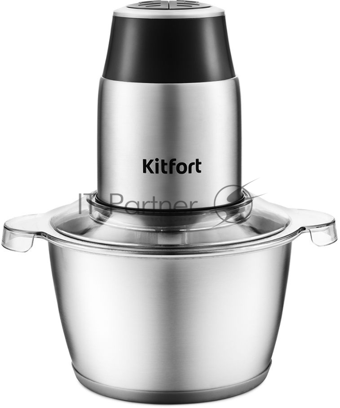 Измельчитель электрический Kitfort КТ-3024 2л. 350Вт серебристый