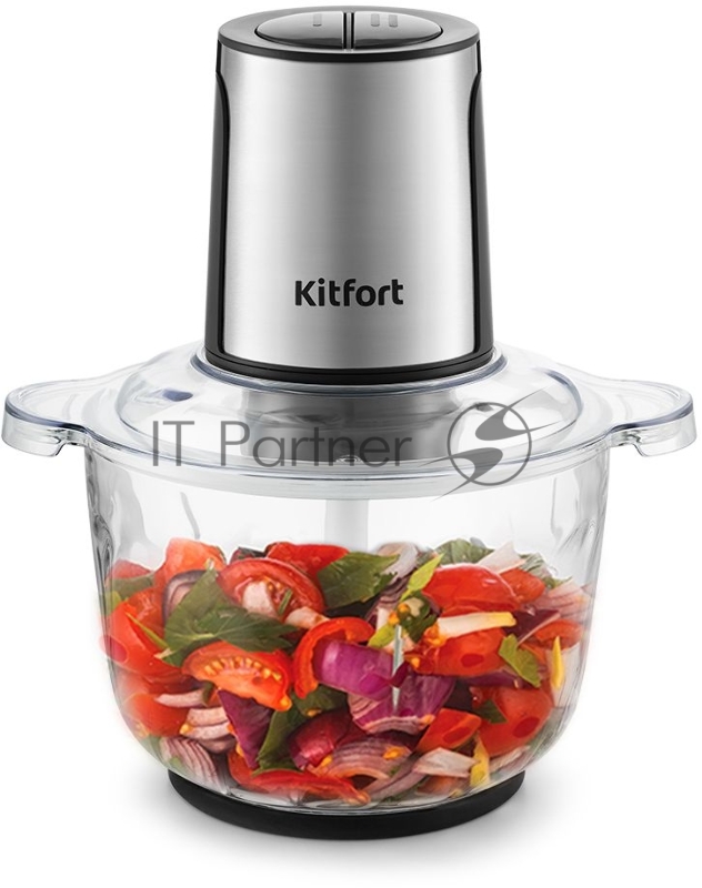 Измельчитель электрический Kitfort КТ-3026 2.3л. 400Вт серебристый