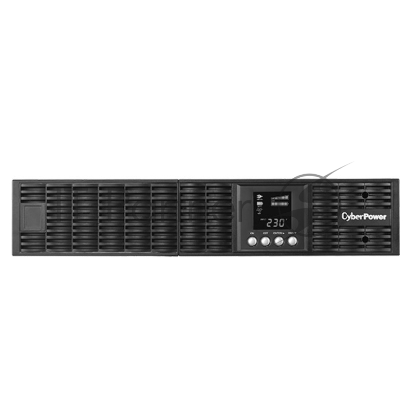 Источник бесперебойного питания CyberPower OLS3000ERT2U, Rackmount, Online, 3000VA/2700W, 8 IEC-320 С13, 1 IEC C19 розеток, USB&Serial, RJ11/RJ45, SNMPslot, LCD дисплей, Black, 0.5х0.8х0.2м., 35кг. UPS Online CyberPower OLS3000ERT2U 3000VA/2700W USB/