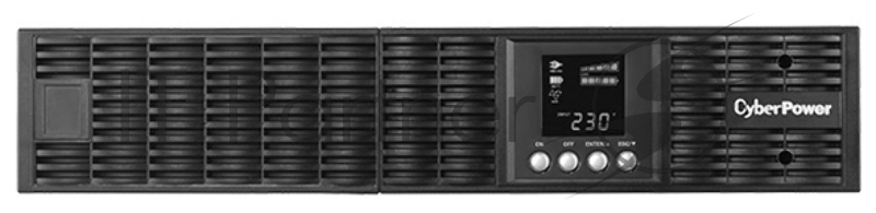 Источник бесперебойного питания CyberPower OLS3000ERT2U, Rackmount, Online, 3000VA/2700W, 8 IEC-320 С13, 1 IEC C19 розеток, USB&Serial, RJ11/RJ45, SNMPslot, LCD дисплей, Black, 0.5х0.8х0.2м., 35кг. UPS Online CyberPower OLS3000ERT2U 3000VA/2700W USB/