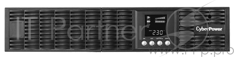 Источник бесперебойного питания CyberPower OLS3000ERT2U, Rackmount, Online, 3000VA/2700W, 8 IEC-320 С13, 1 IEC C19 розеток, USB&Serial, RJ11/RJ45, SNMPslot, LCD дисплей, Black, 0.5х0.8х0.2м., 35кг. UPS Online CyberPower OLS3000ERT2U 3000VA/2700W USB/