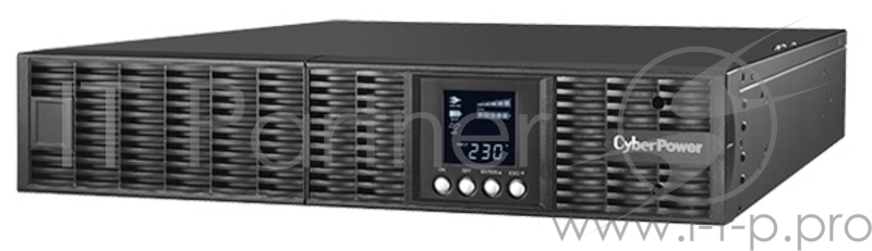 Источник бесперебойного питания CyberPower OLS3000ERT2U, Rackmount, Online, 3000VA/2700W, 8 IEC-320 С13, 1 IEC C19 розеток, USB&Serial, RJ11/RJ45, SNMPslot, LCD дисплей, Black, 0.5х0.8х0.2м., 35кг. UPS Online CyberPower OLS3000ERT2U 3000VA/2700W USB/