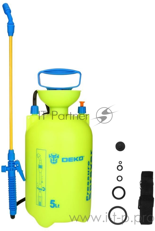 Опрыскиватель Deko DKSP06 наплеч. 5л зеленый/голубой (065-0938)