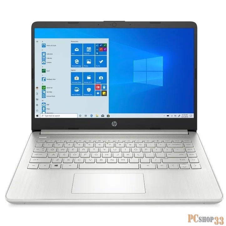 Ноутбук HP14 14s-fq1018ur 14.0 FHD, AMD R3-5300U, 8Gb, 256Gb SSD, no ODD, FreeDOS, серебристый