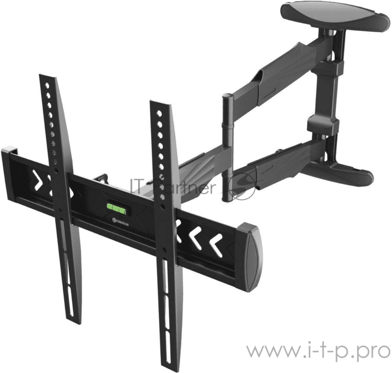 Кронштейн ONKRON Кронштейн ONKRON/ 40-75 макс 400*400 наклон -5°/+8° поворот 180º Макс нагрузка 35кг от стены: 65-707мм, черный