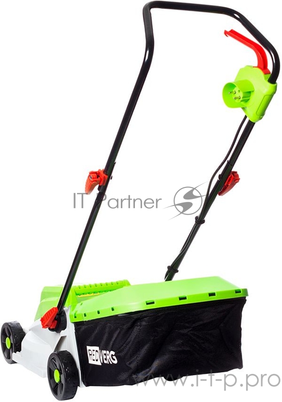 Газонокосилка электрическая RedVerg RD-ELM32 220В/50Гц1,2кВт 3300 об/мин ширина-32см высота: 27/45/62мм травосборник- 30л вес-5,6кг.