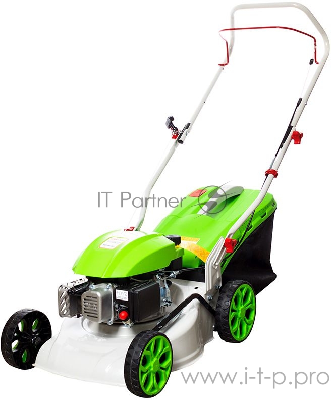 Газонокосилка бензиновая RedVerg RD-GL40 2,0кВт/2,7л.с GP145-F 146CC несамох. дека - сталь ширина-40см высота : 25-75мм 6 положений травосборник (пластик/текстиль)-45л вес-23кг.