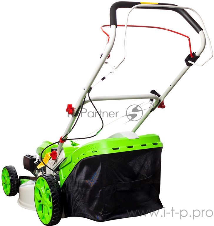 Газонокосилка бензиновая RedVerg RD-GL56S 3,0кВт/4,08лс XP200 196сс самох. дека - сталь ширина-56см высота: 30-80мм травосборник (пластик/текстиль) - 75л вес-37,5кг.