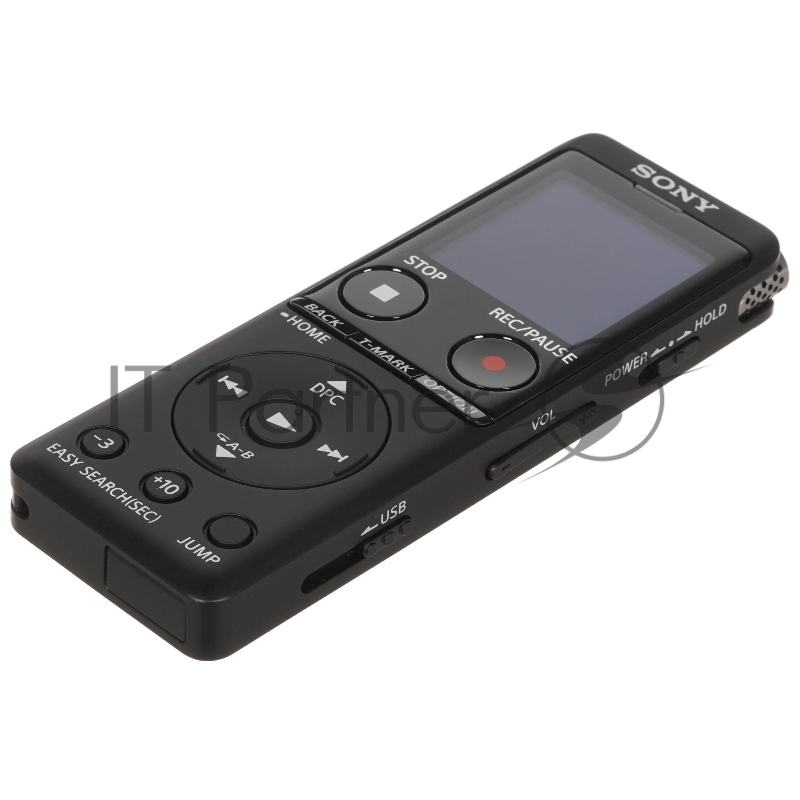 Диктофон Sony ICD-UX570 черный Цифровой бизнес диктофон, черный цвет, 4 Гб встроенной памяти, время работы: 22 часа (mp3: 48кБ/с), вес:48 гр, OLED дисплей, нормализация воспроизведения, автоматическая настройка чувствительности микрофона