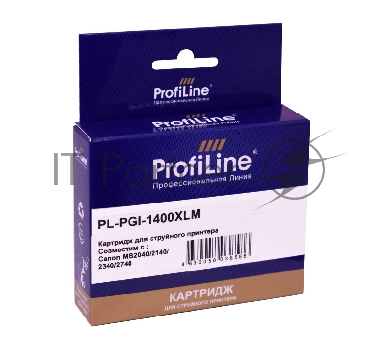 Струйный картридж PL-PGI-1400XLM для принтеров Canon MB2040/MB2140/MB2340/MB2740 с чернилами Magenta ProfiLine