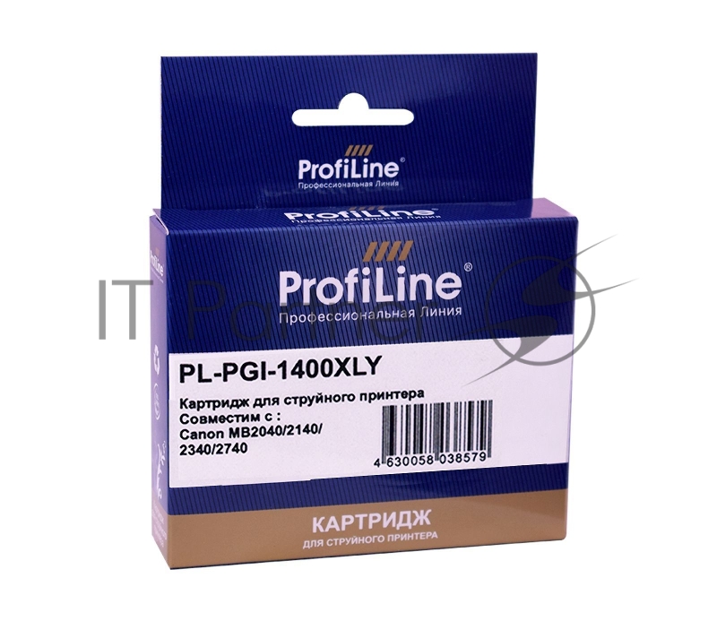 Струйный картридж PL-PGI-1400XLY для принтеров Canon MB2040/MB2140/MB2340/MB2740 с чернилами Yellow ProfiLine