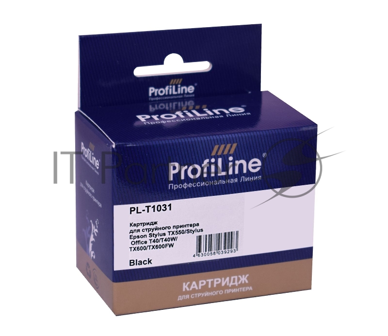 Струйный картридж PL-T1031 для принтеров Epson Stylus TX550/Stylus Office T40/T40W/TX600/TX600FW с чернилами Black 25,9 мл ProfiLine