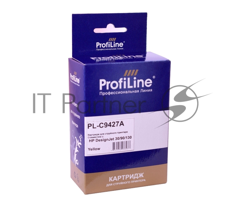 Струйный картридж PL-C9427A (№85) для принтеров HP DesignJet 30/90/130 с чернилами Yellow ProfiLine
