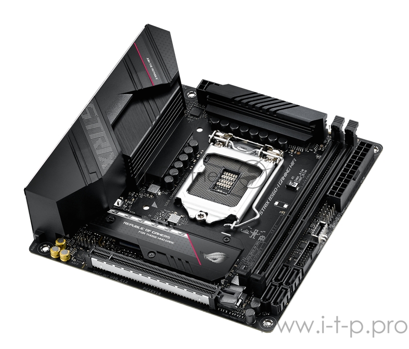 Материнская плата ASUS ROG STRIX B560-I GAMING WIFI, LGA1200, B560, 2*DDR4, HDMI+DP, SATA3 + RAID, Audio, Gb LAN, USB 3.2*9, USB 2.0*3, COM*1 header (w/o cable), mITX 90MB16Y0-M0EAY0