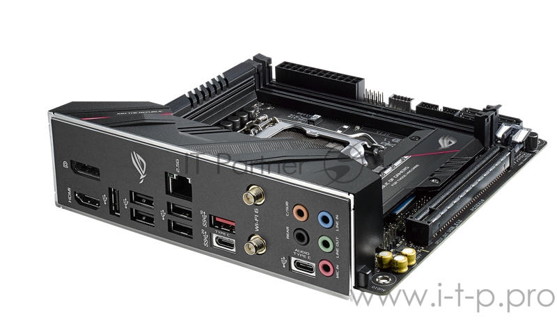 Материнская плата ASUS ROG STRIX B560-I GAMING WIFI, LGA1200, B560, 2*DDR4, HDMI+DP, SATA3 + RAID, Audio, Gb LAN, USB 3.2*9, USB 2.0*3, COM*1 header (w/o cable), mITX 90MB16Y0-M0EAY0