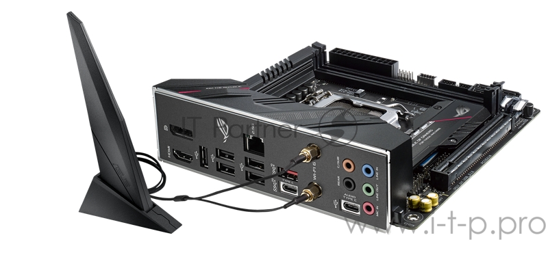 Материнская плата ASUS ROG STRIX B560-I GAMING WIFI, LGA1200, B560, 2*DDR4, HDMI+DP, SATA3 + RAID, Audio, Gb LAN, USB 3.2*9, USB 2.0*3, COM*1 header (w/o cable), mITX 90MB16Y0-M0EAY0