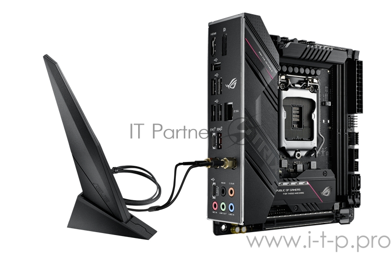 Материнская плата ASUS ROG STRIX B560-I GAMING WIFI, LGA1200, B560, 2*DDR4, HDMI+DP, SATA3 + RAID, Audio, Gb LAN, USB 3.2*9, USB 2.0*3, COM*1 header (w/o cable), mITX 90MB16Y0-M0EAY0