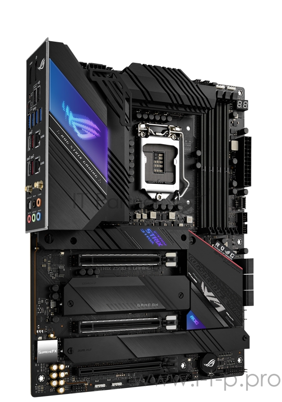 Материнская плата ASUS ROG STRIX Z590-E GAMING WIFI, LGA1200, Z590, 4*DDR4, DP+HDMI, SLI+CrossFireX, SATA3 + RAID, Audio, 2,5Gb LAN, USB 3.2*9, USB 2.0*8, ATX 90MB1640-M0EAY0