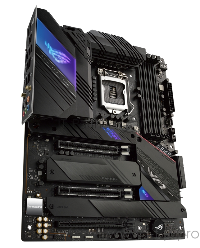 Материнская плата ASUS ROG STRIX Z590-E GAMING WIFI, LGA1200, Z590, 4*DDR4, DP+HDMI, SLI+CrossFireX, SATA3 + RAID, Audio, 2,5Gb LAN, USB 3.2*9, USB 2.0*8, ATX 90MB1640-M0EAY0