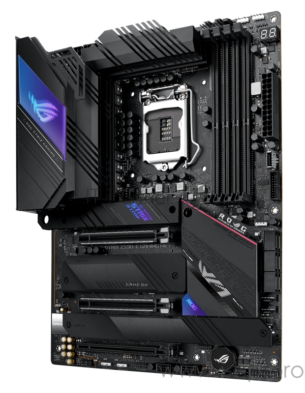 Материнская плата ASUS ROG STRIX Z590-E GAMING WIFI, LGA1200, Z590, 4*DDR4, DP+HDMI, SLI+CrossFireX, SATA3 + RAID, Audio, 2,5Gb LAN, USB 3.2*9, USB 2.0*8, ATX 90MB1640-M0EAY0