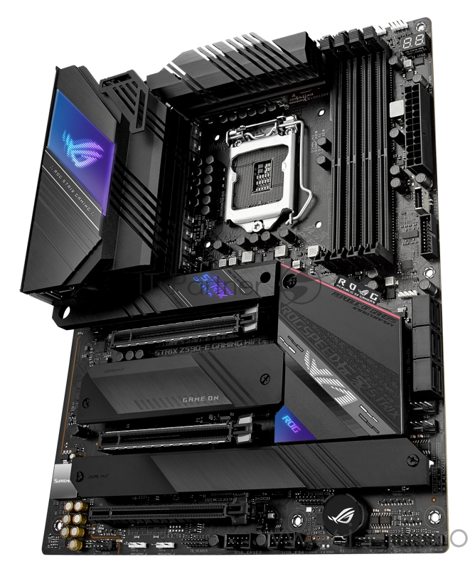 Материнская плата ASUS ROG STRIX Z590-E GAMING WIFI, LGA1200, Z590, 4*DDR4, DP+HDMI, SLI+CrossFireX, SATA3 + RAID, Audio, 2,5Gb LAN, USB 3.2*9, USB 2.0*8, ATX 90MB1640-M0EAY0