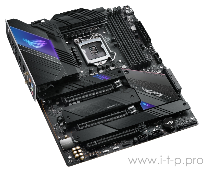 Материнская плата ASUS ROG STRIX Z590-E GAMING WIFI, LGA1200, Z590, 4*DDR4, DP+HDMI, SLI+CrossFireX, SATA3 + RAID, Audio, 2,5Gb LAN, USB 3.2*9, USB 2.0*8, ATX 90MB1640-M0EAY0