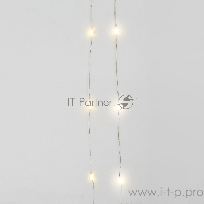 Гирлянда «Роса» с крупными каплями 2 м, 20 LED, белое свечение, 2хCR2032 в комплекте NEON-NIGHT