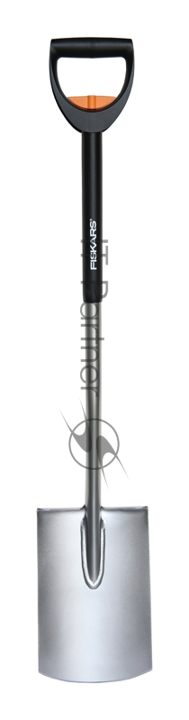 Телескопическая садовая лопата Fiskars с закругленным лезвием 1000620