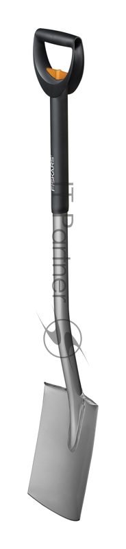 Телескопическая садовая лопата Fiskars с закругленным лезвием 1000620