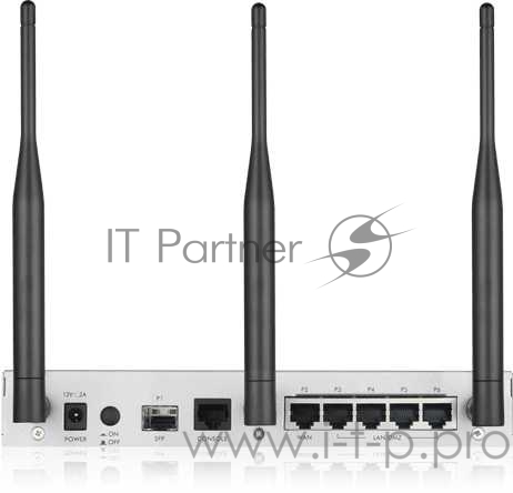 Межсетевой экран Zyxel USGFLEX100W-RU0101F AC1750 10/100/1000BASE-TX/SFP серый