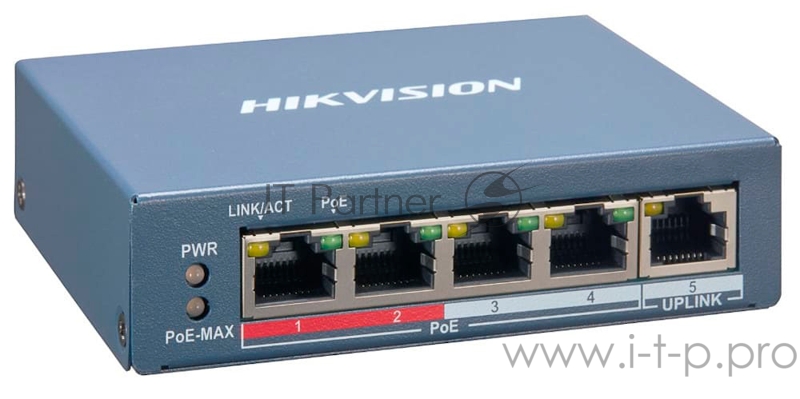 Коммутатор Hikvision DS-3E1105P-EI управляемый