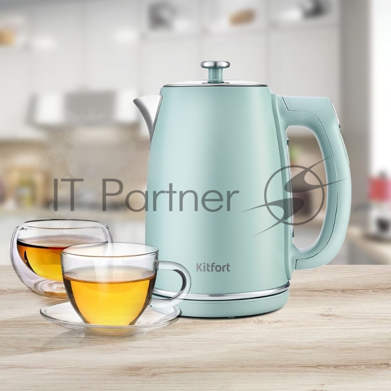 Чайник электрический Kitfort KT-6120-1 1.7л. мятный