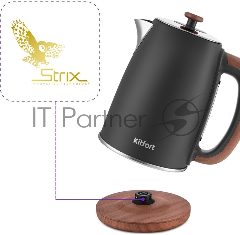 Чайник электрический Kitfort KT-6120-2 1.7л. серый