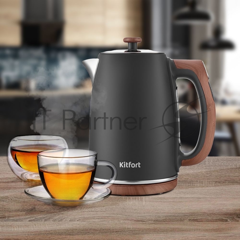 Чайник электрический Kitfort KT-6120-2 1.7л. серый