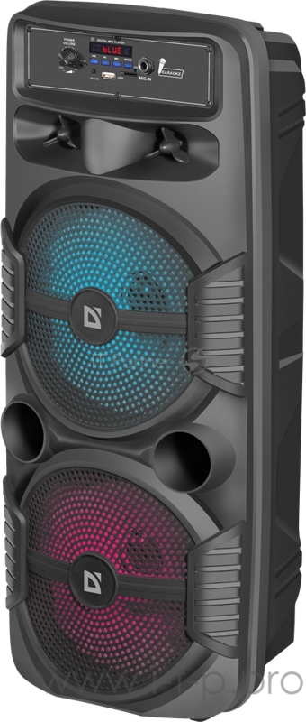 Портативная колонка G72 25Вт, BT/FM/USB/AUX/MIC/Light DEFENDER