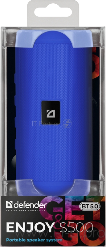 Портативная колонка Enjoy S500 синий, 10Вт, BT/FM/TF/USB/AUX DEFENDER
