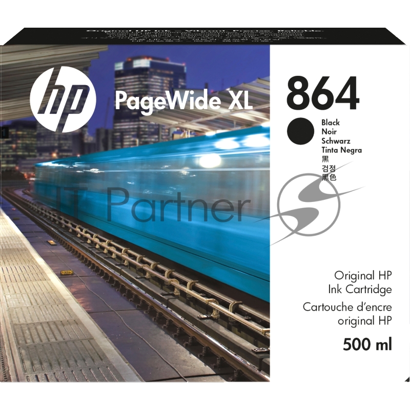 Картридж HP 864 для PageWide XL 4200, черный, 500 мл