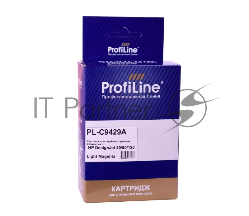 Струйный картридж PL-C9429A (№85) для принтеров HP DesignJet 30/90/130 с чернилами Light Magenta ProfiLine