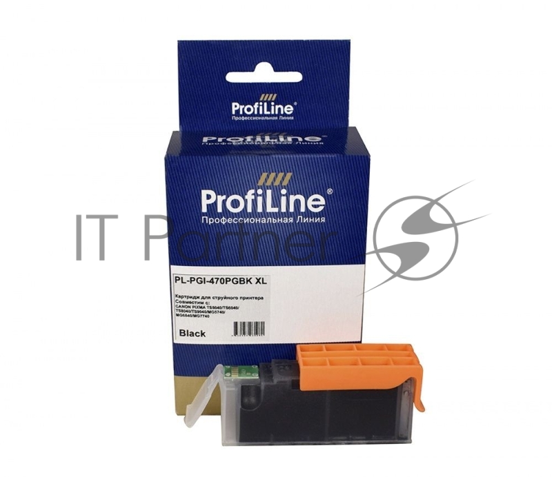 Струйный картридж PL-PGI-470PGBK XL для принтеров CANON PIXMA TS5040/TS6040/TS8040/TS9040/MG с чернилами Black ProfiLine