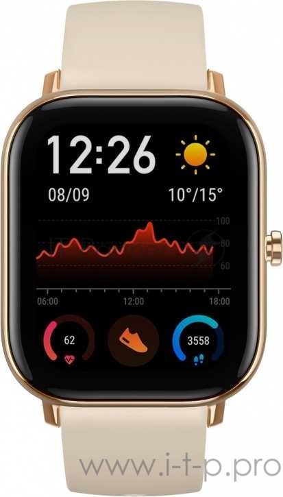 Смарт-часы Xiaomi Amazfit GTS 1.65 AMOLED золотистый