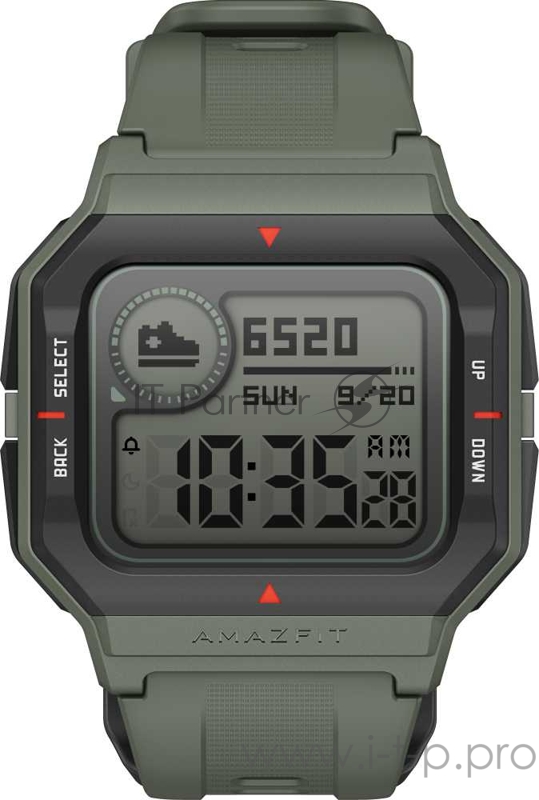 Смарт-часы Xiaomi Amazfit Neo 1.2 STN черный/зеленый